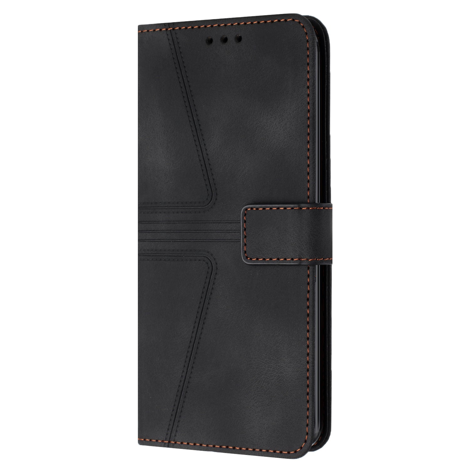 For Xiaomi Redmi Note 13 Pro 4G / Poco M6 Pro 4G Leather Flip Phone Cover Triangle Imprinted Anti-drop Stand Case For Xiaomi Redmi Note 13 Pro 4G / Poco M6 Pro 4G Leather Flip Phone Cover Triangle Imprinted Anti-drop Stand Case